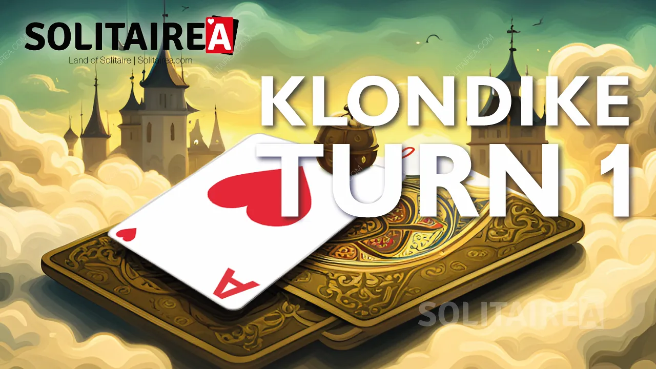 Klondike Solitaire Turn 1 es un juego único y entretenido.